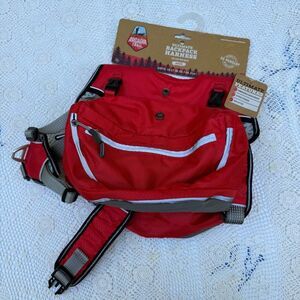 Arcadia Trail ultimate  backpack harness size medium red dog hiking pack